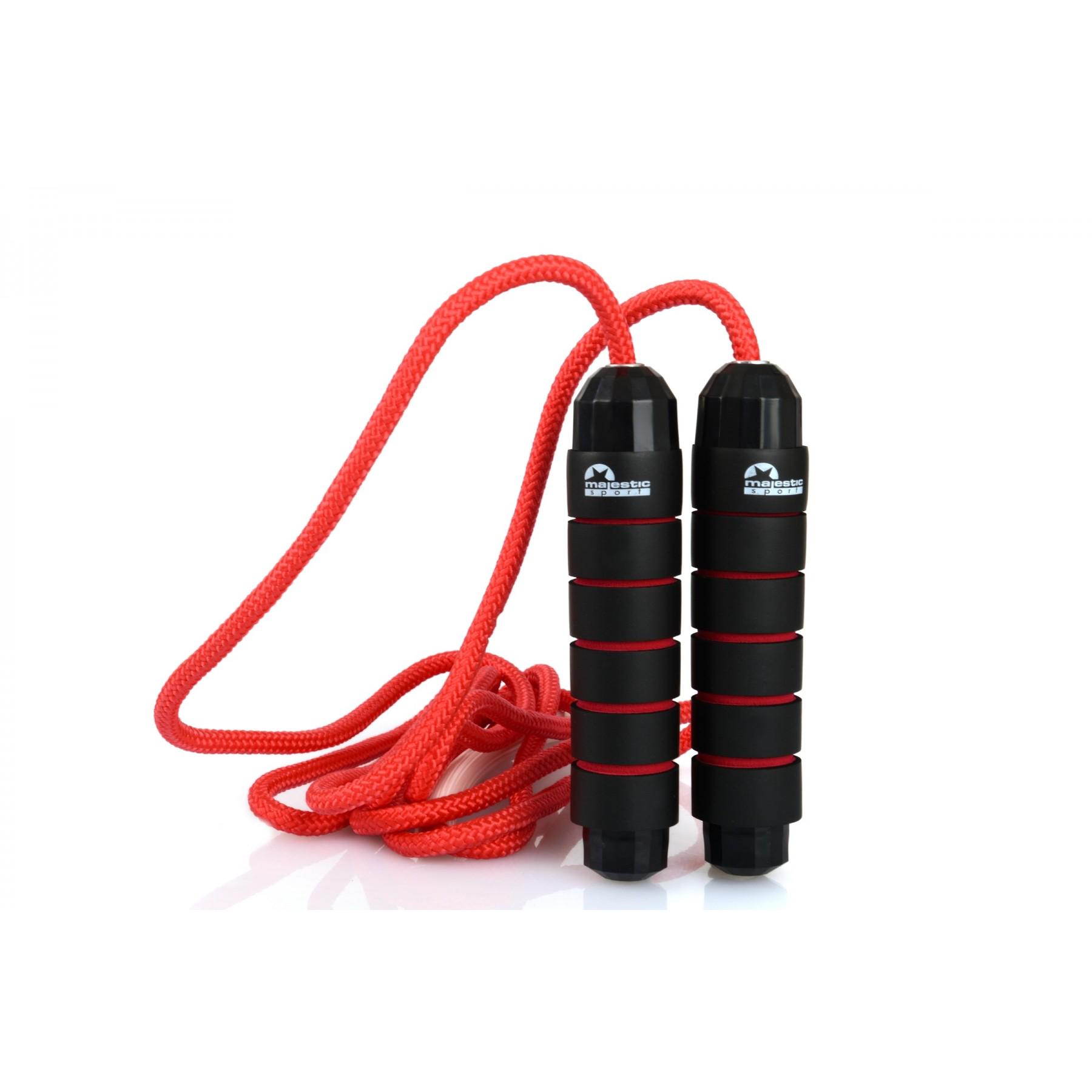 Скакалка гимнастическая Majestic Sport Jump Rope Черный/Красный (20602) - фото 2