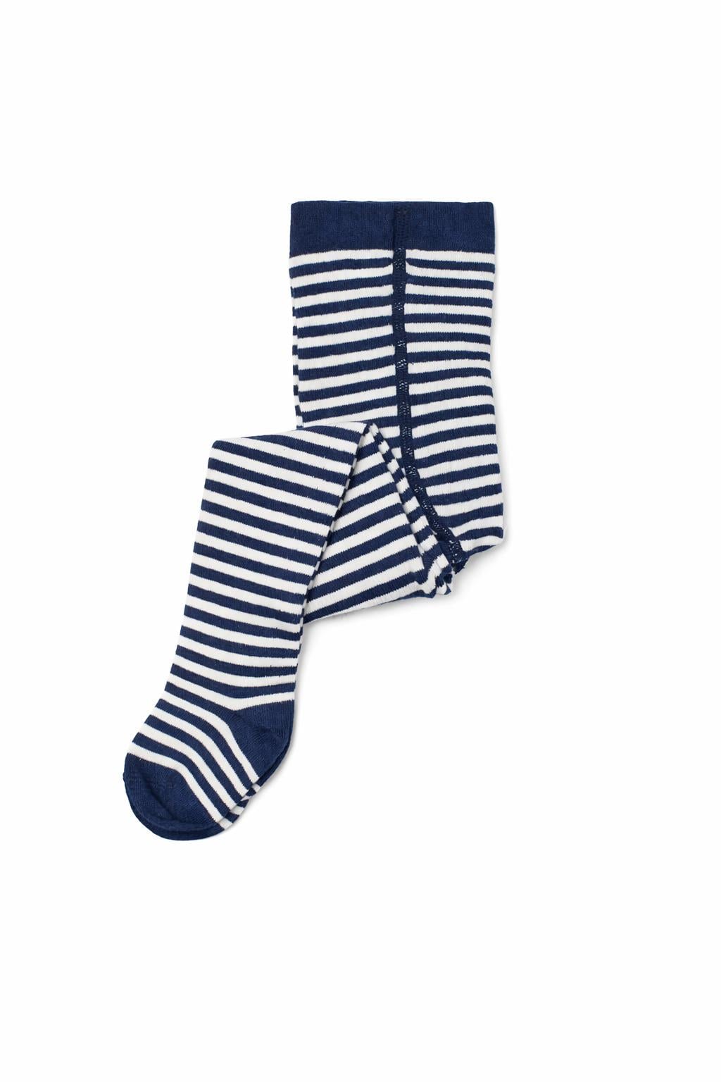 Колготки Полоски 62-68 см Бело-синий (939708)