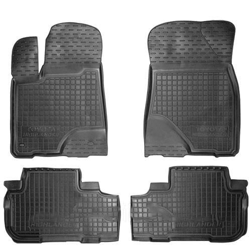Коврики полиуретановые AVTO-Gumm для Toyota Highlander 2014- 4 шт. Черный (11450 Avto-Gumm)