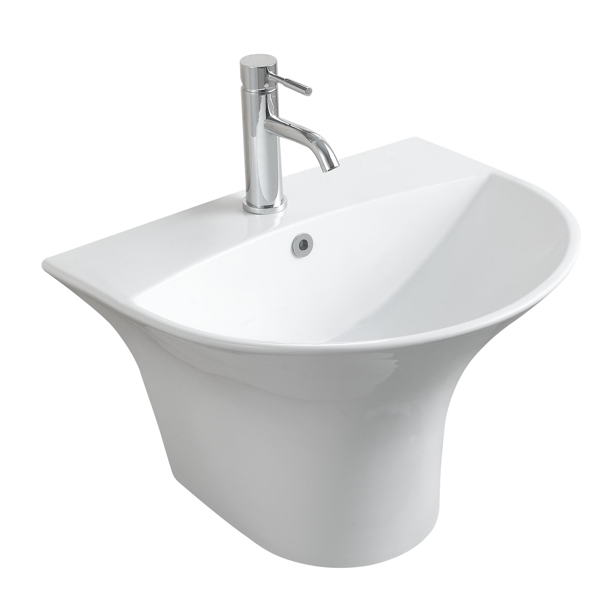 Умывальник подвесной VOLLE FIESTA 13-77-049А 585x485x410 мм Белый (126276)