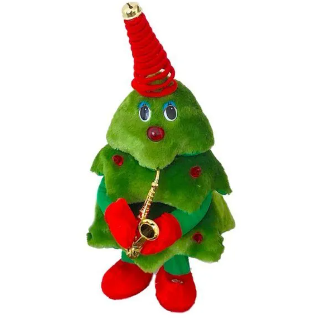 Новогодняя игрушка-повторюшка Елка с саксофоном подсветкой и музыка Зеленый (23177651) Новогодняя игрушка-повторюшка Елка с саксофоном подсветкой и музыка Зеленый (23177651)