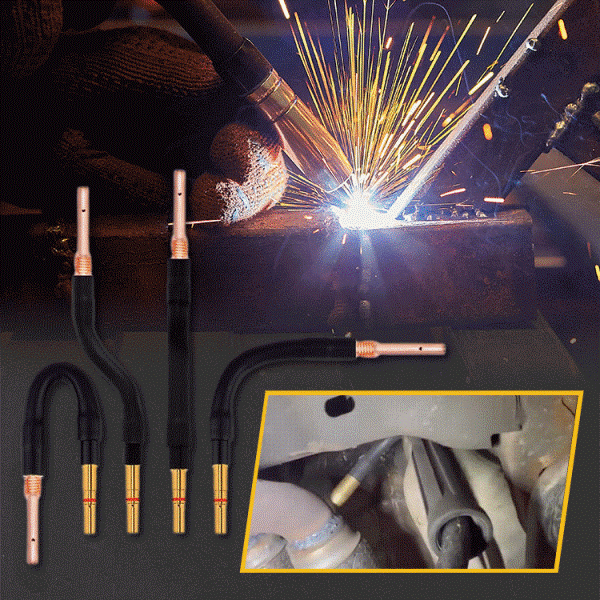 Мундштук на полуавтомат для сварки гибкий совместим с большинством полуавтоматических сварочных аппаратов (J00180-2) - фото 2