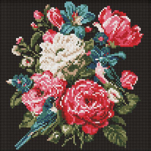 Алмазная мозаика Ideyka Букет жизни 30x30 см (Id-AMO20082)