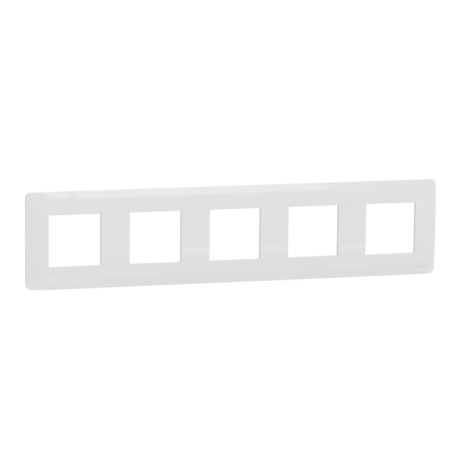 Рамка пятиместная Schneider Electric Unica New Studio Белый (NU201018) Рамка пятиместная Schneider Electric Unica New Studio Белый (NU201018)