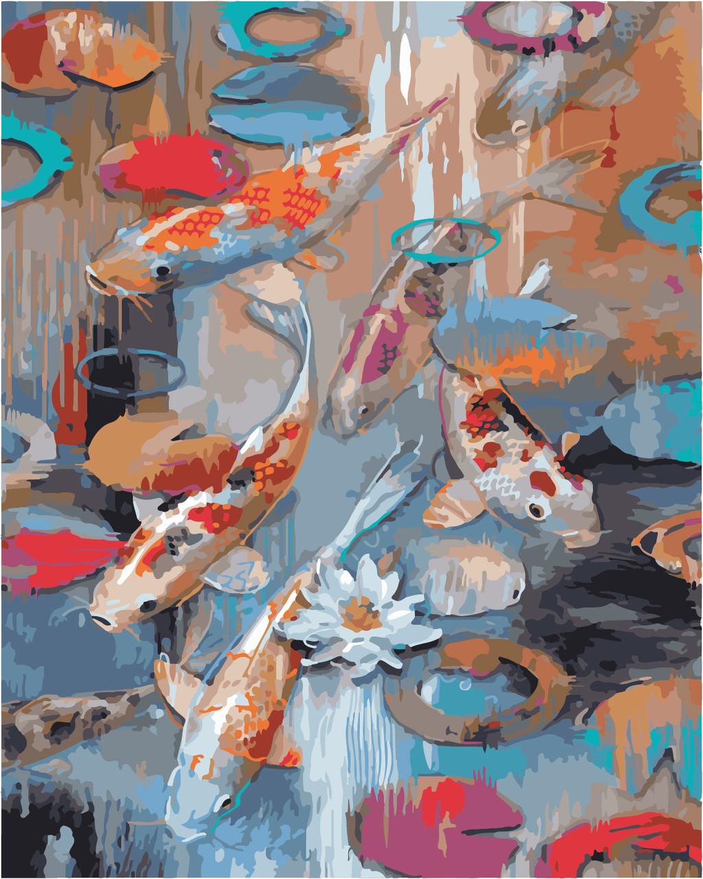 Картина по номерам Идейка Карпы кои 40x50 см (skl-КНО2481)