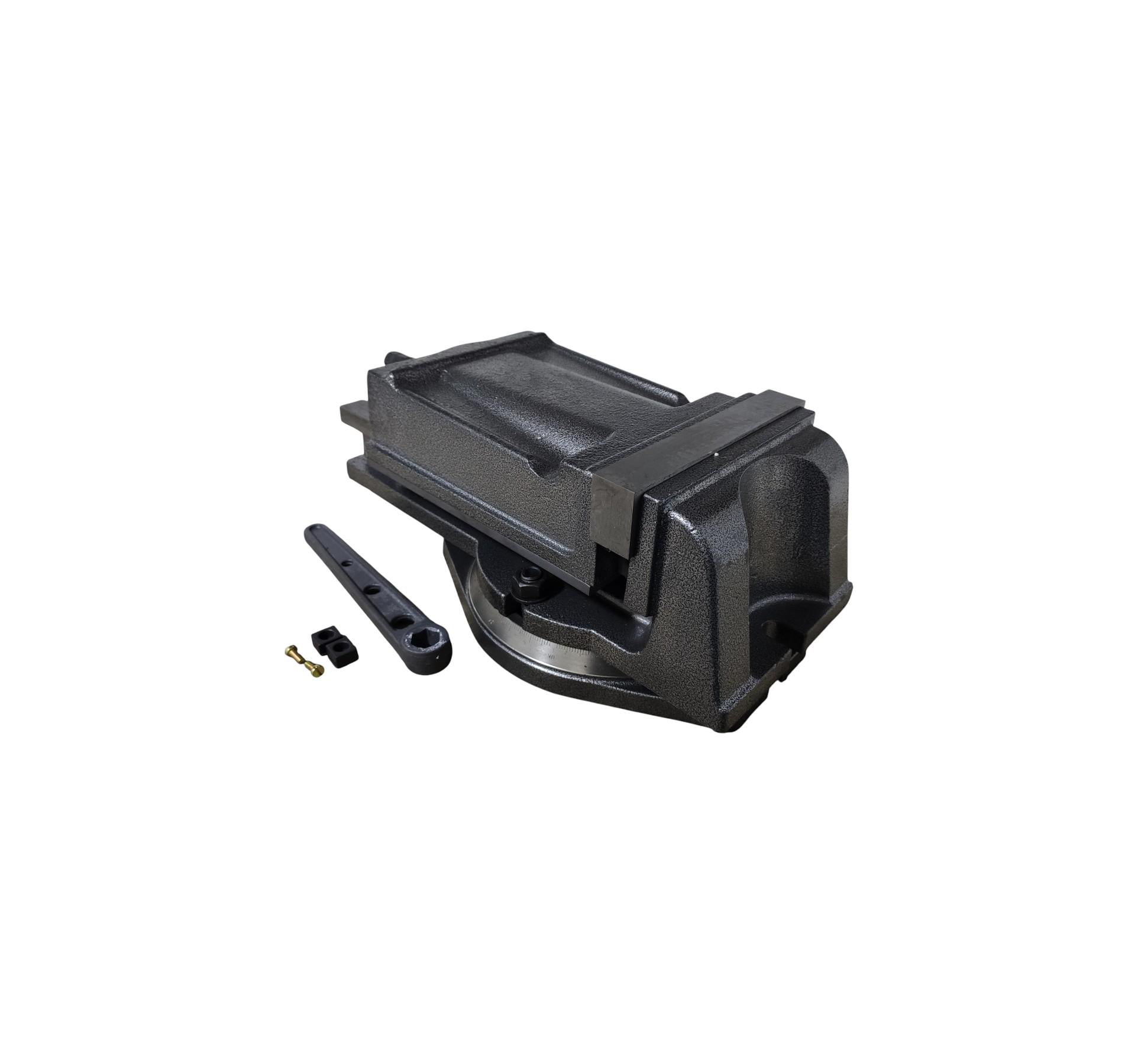 Тиски станочные с закрытым винтом поворотные OTTIMO L губок 200 мм серия QH (052299) Тиски станочные с закрытым винтом поворотные OTTIMO L губок 200 мм серия QH (052299)