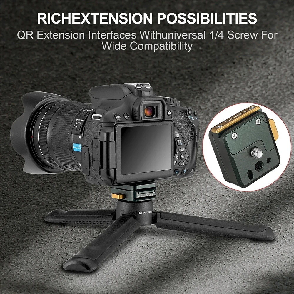 Пластина для монтажу на штатив швидкознімна Minifocus S4211 Arca Swiss Quick Release Mount Lock QR System Clamp Switch Kit Black (S4211) - фото 6 Пластина для монтажу на штатив швидкознімна Minifocus S4211 Arca Swiss Quick Release Mount Lock QR System Clamp Switch Kit Black (S4211) - фото 6