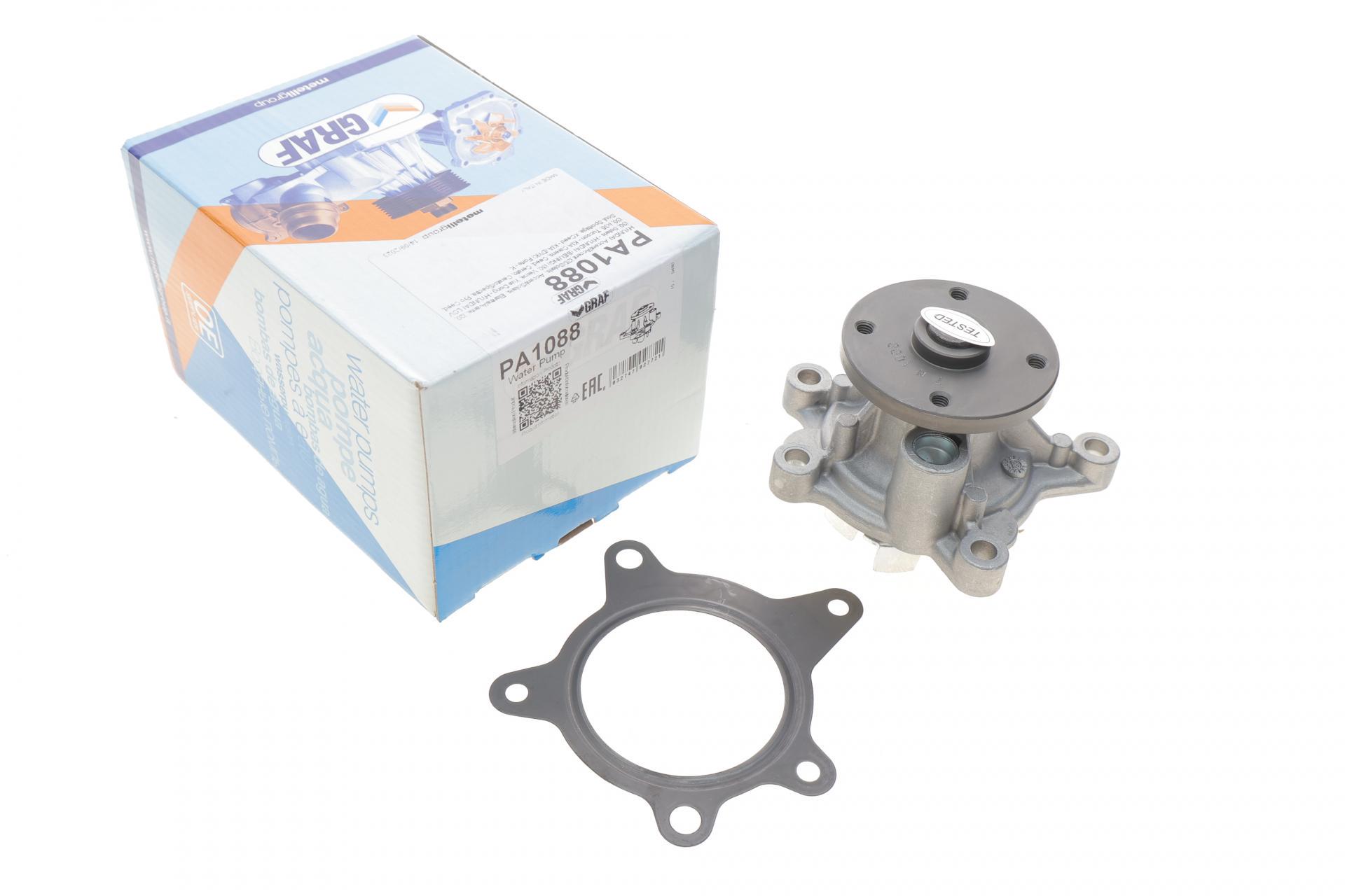 Помпа води Graf Hyundai Accent/i20/i30/Kia Cee'd/Carens/Cerato/Soul 1.4/1.6/1.6CVVT 07- R/B 6 лоп. PA1088