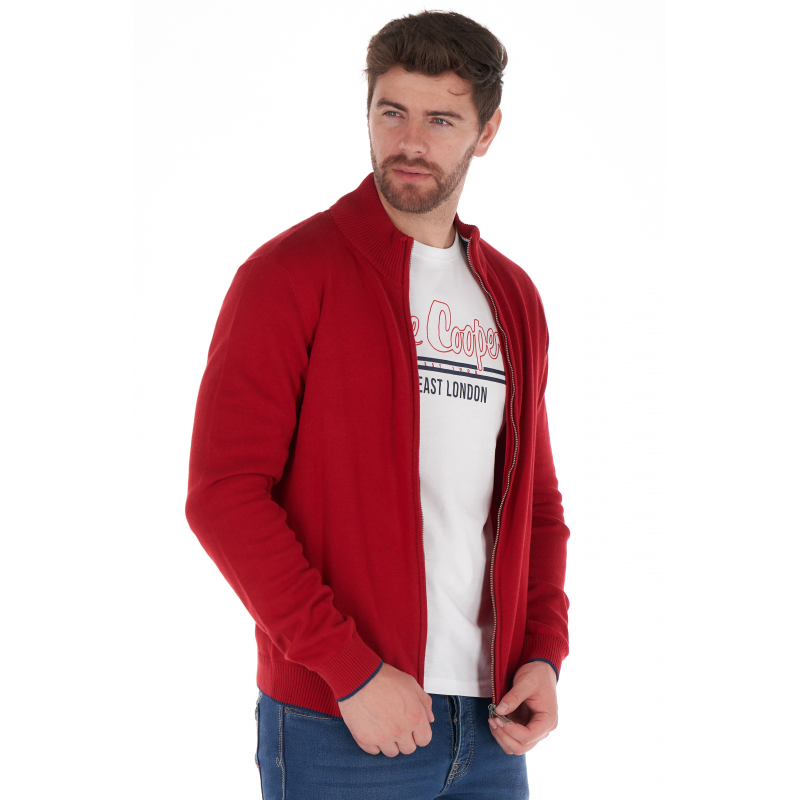 Кардиган мужской Lee cooper 10495530 XXL Красный