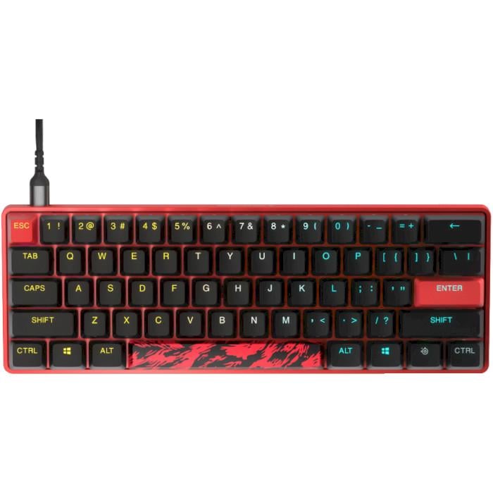 Клавиатура игровая оптическая SteelSeries Apex 9 TKL UA/OptiPoint Mini/USB Faze Clan (64853)