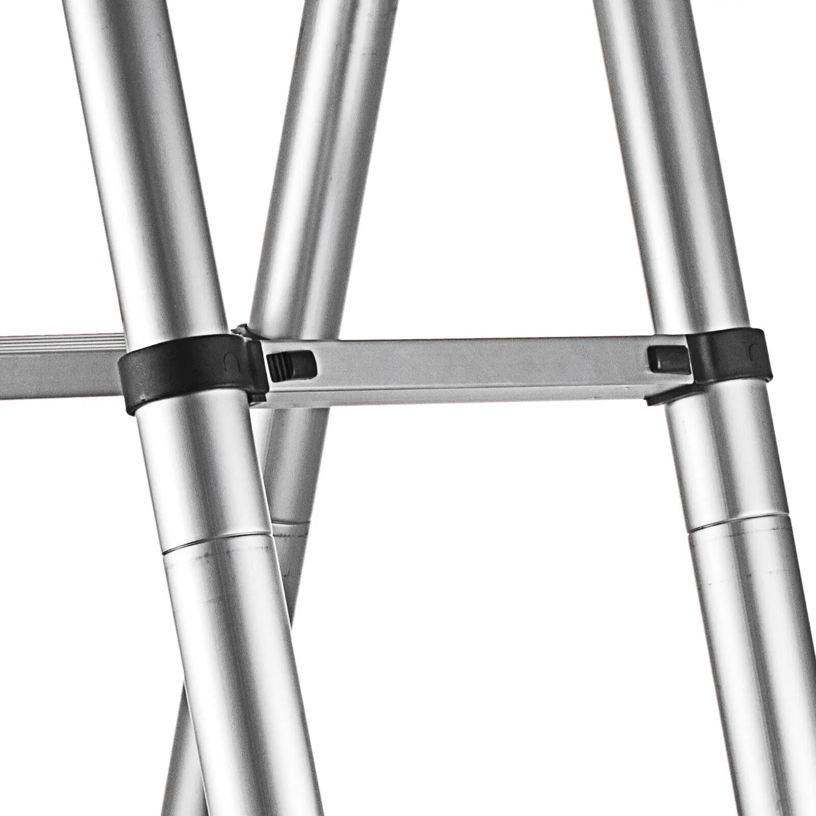 Драбина телескопічна подвійна 8 сходинок 2,5 + 2,5 м - фото 5