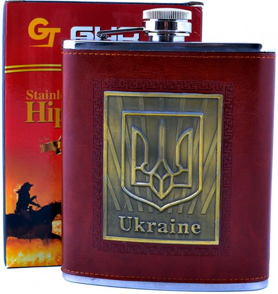 Фляга Ukraine Country 454 мл нержавіюча сталь Коричневий