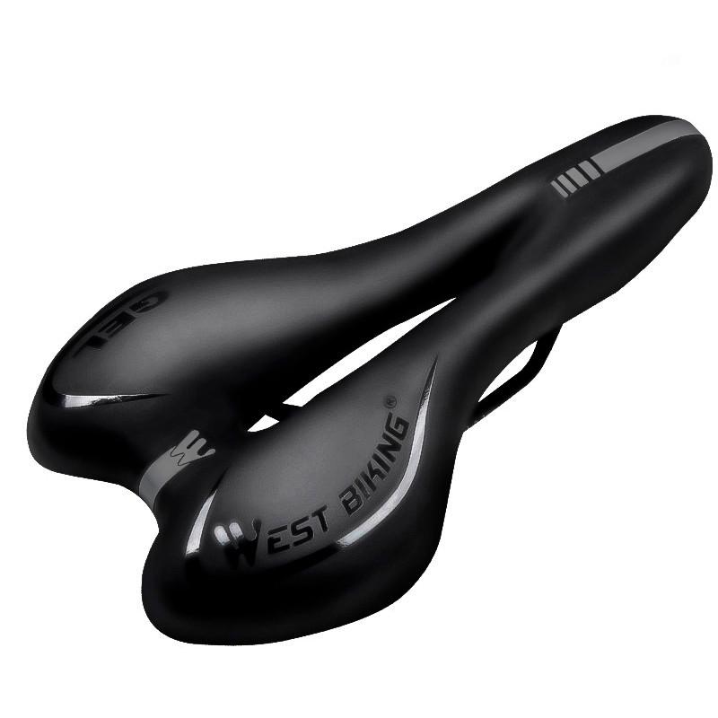 Cедло для велосипеда West Biking 0801071 Black GEL гелевое велосипедное