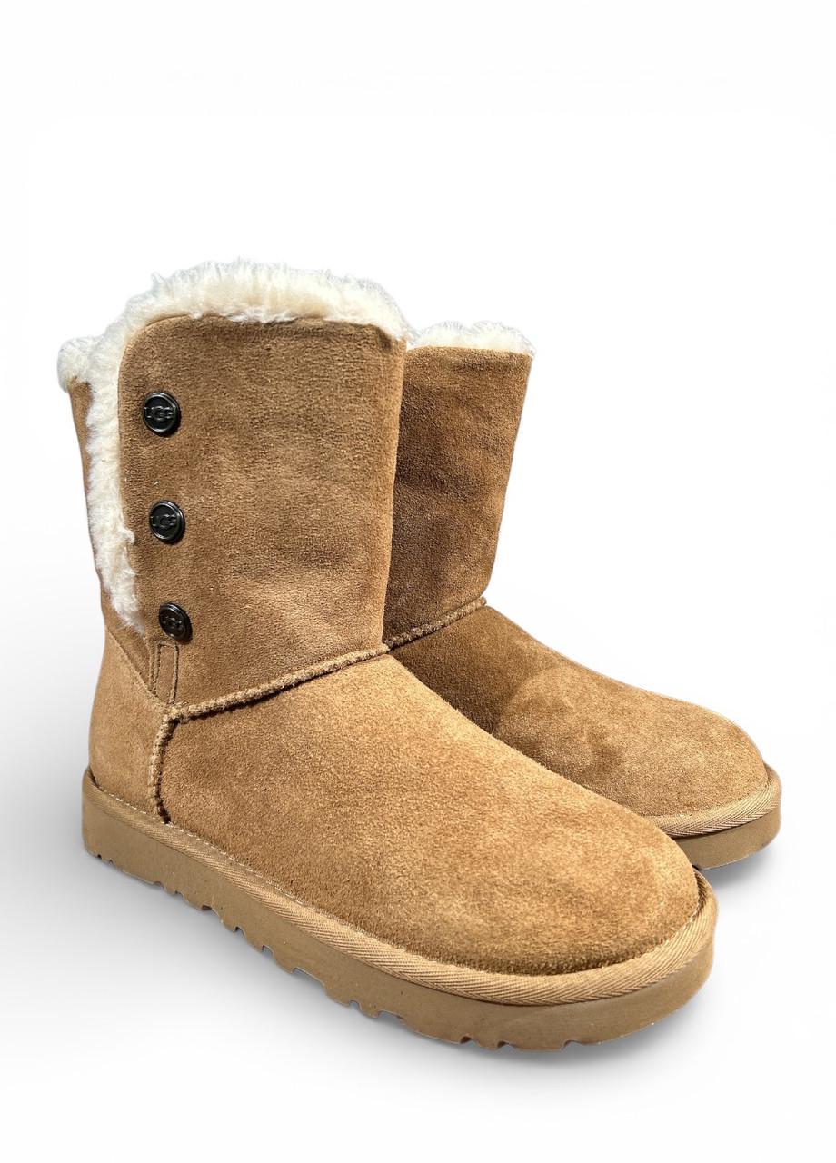 Угги женские UGG Bailey Snaps s/n 1127151 р. 37/US 6 23 см Коричневый (2864835335)