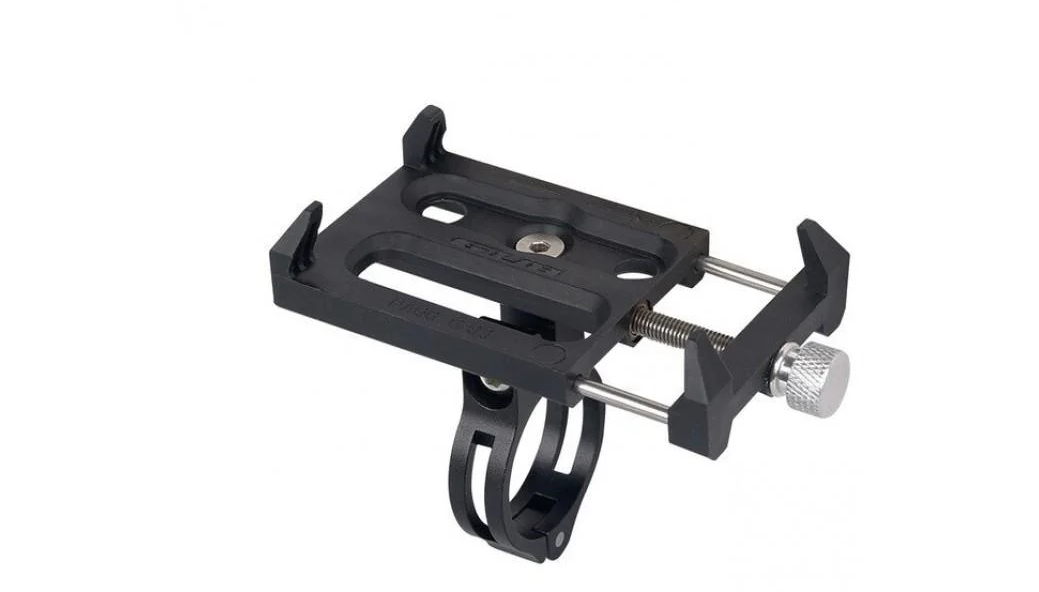 Тримач для телефона GUB G-83 3.5-6.2 пластик з алюмінієвим кріпленням на кермо/винос Чорний (HFS-006)