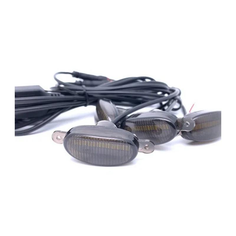 Підсвічування радіаторної решітки 12 LED 24V 4 шт. Жовтий (4630-Leader) - фото 5