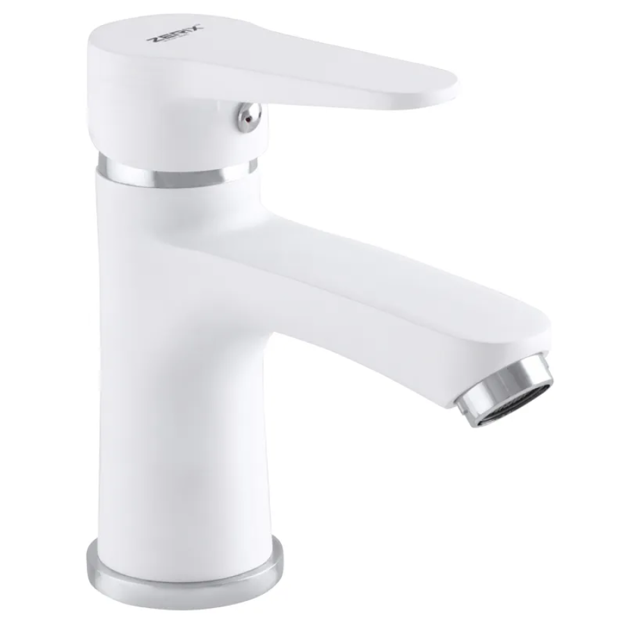 Смеситель для умывальника однорычажный Zerix PUD1 146 White (ZX2797) Смеситель для умывальника однорычажный Zerix PUD1 146 White (ZX2797)