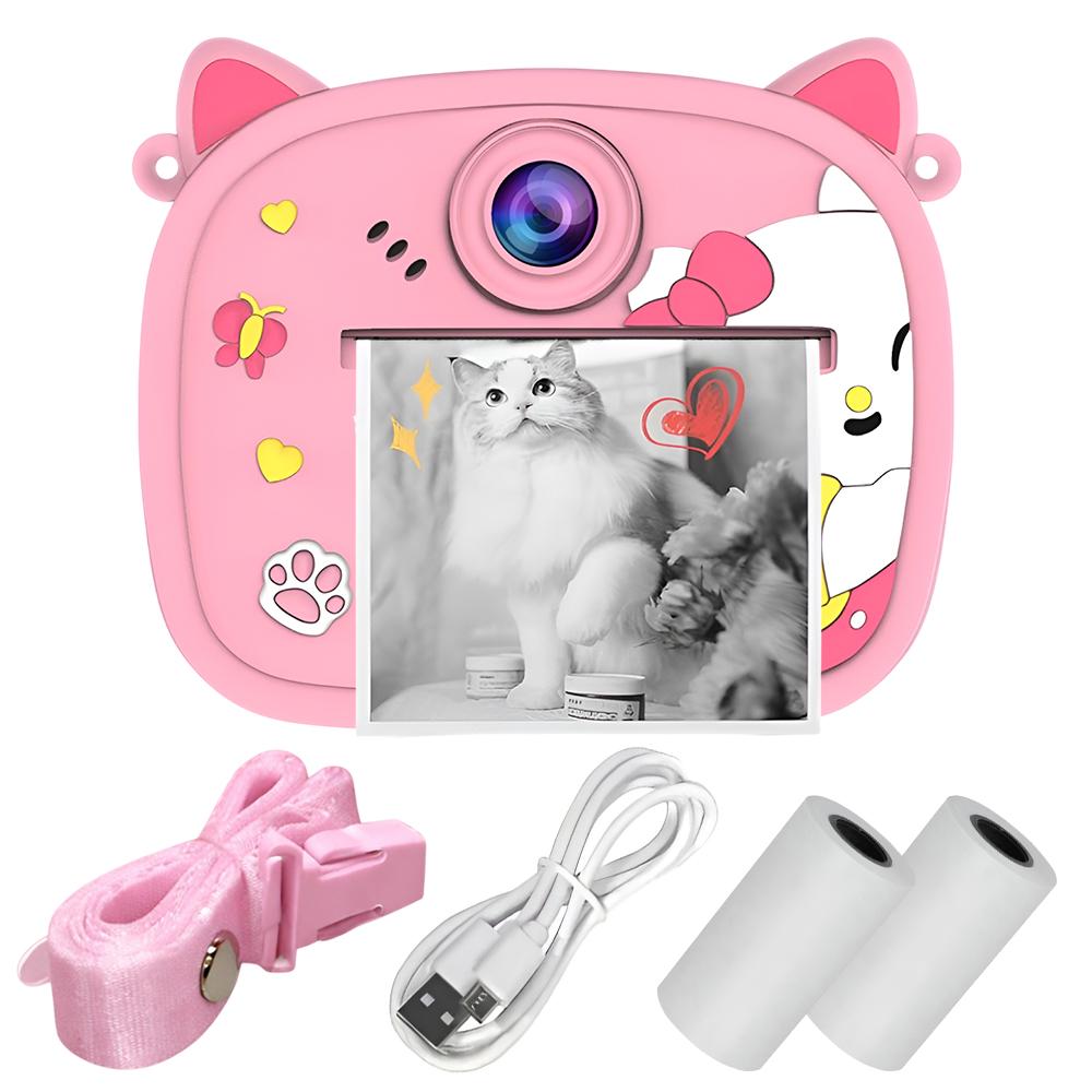 Фотоаппарат детский с моментальной печатью JoyPro Mini Print Camera игры/музыка/видео/принтер Розовый (881bce45)