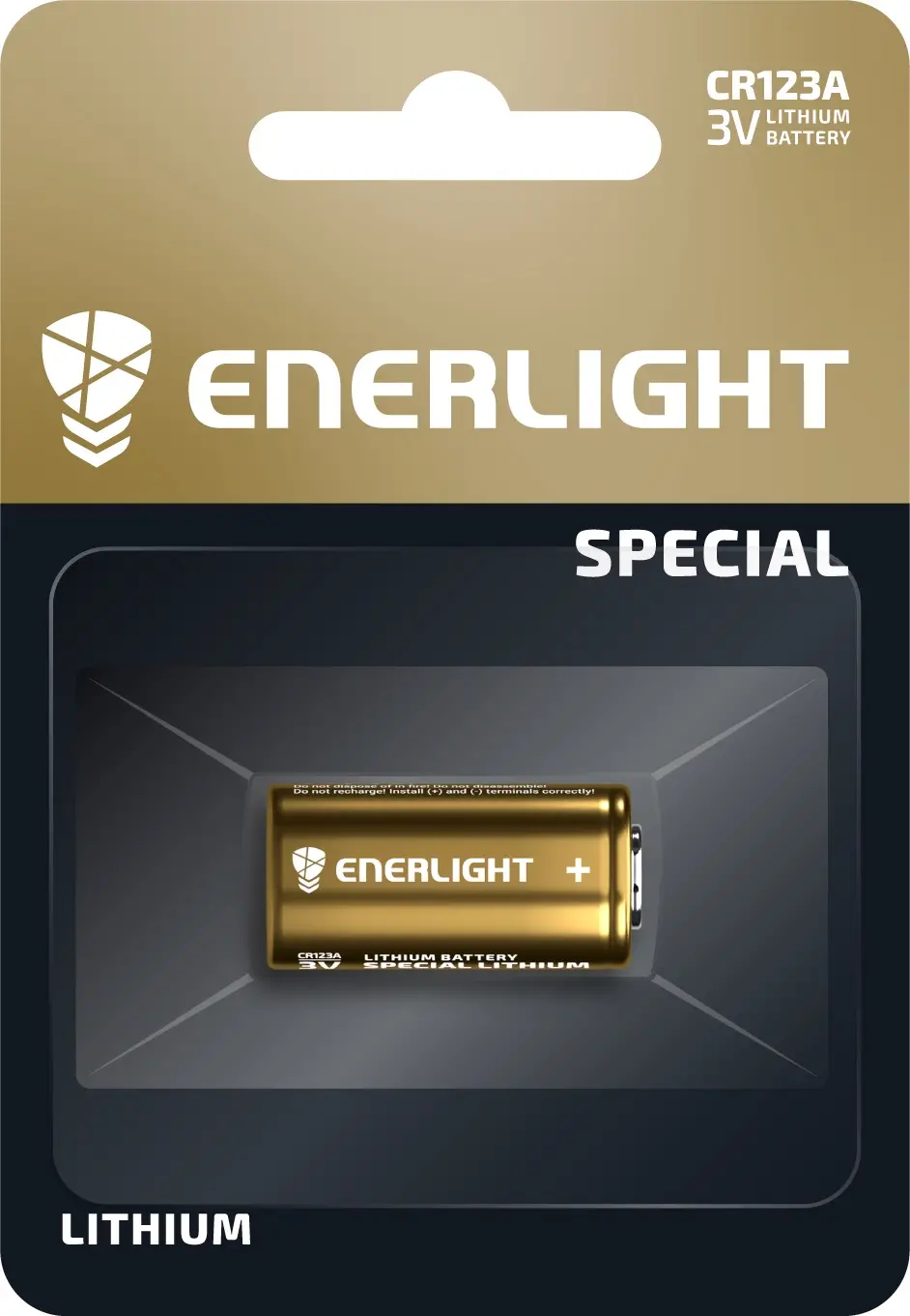 Батарейка Enerlight Lithium CR123A (13485592)