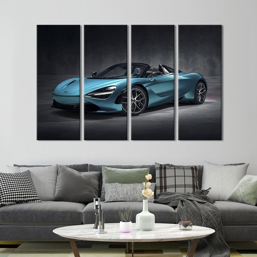 Картина на холсте Авто McLaren 650S с открытым верхом 89x53 см (1355-41)