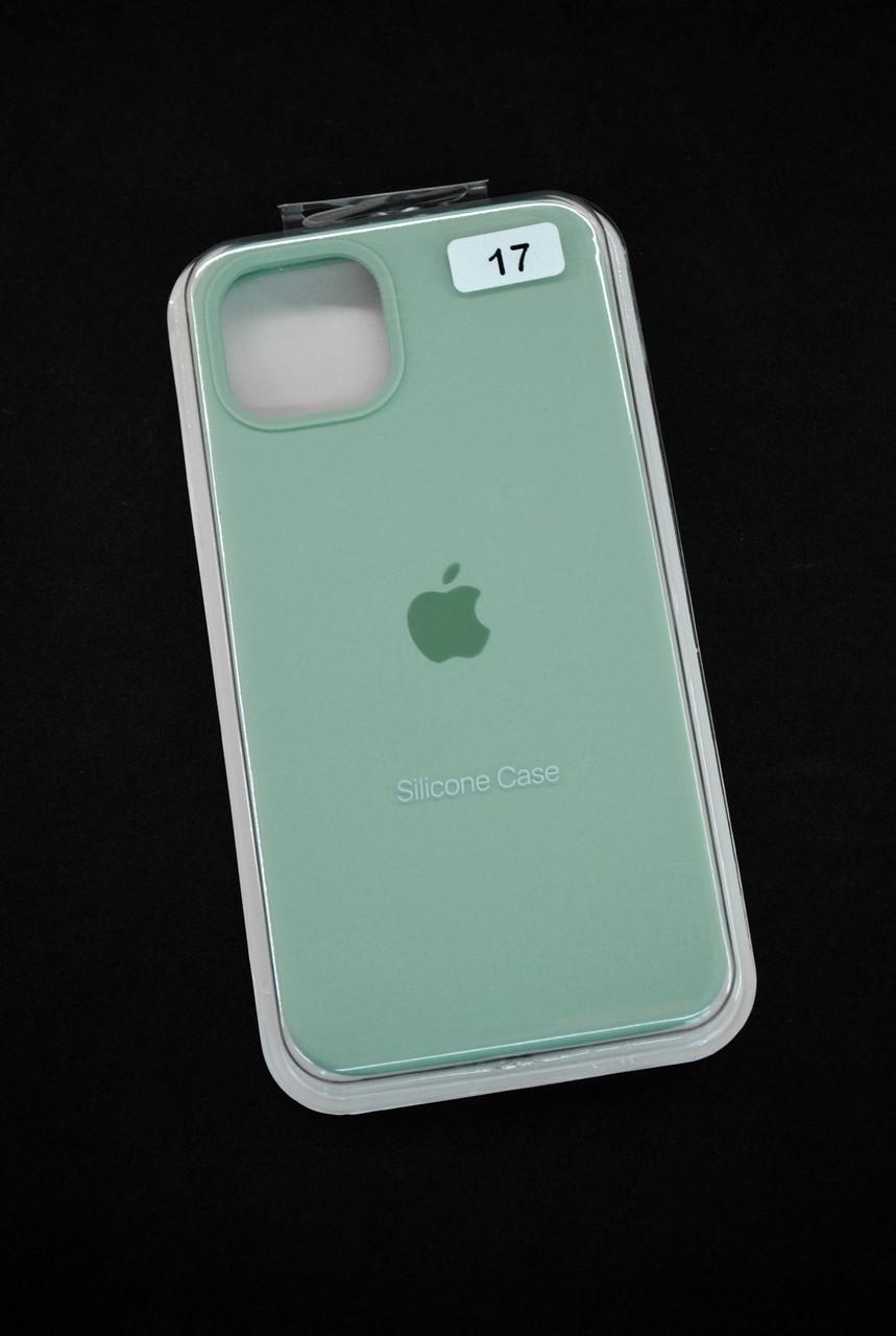 Чохол для телефону iPhone 15Plus Silicone Case FULL №17 spring mint