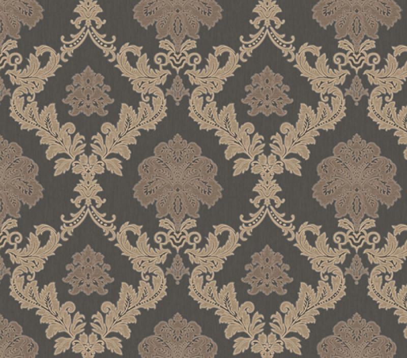 Обои виниловые на флизелиновой основе Gordion Classical elegance Damask pattern 2602-4 15,6х1,06 м Коричневый