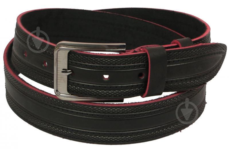 Кожаный ремень Skipper 110-130 x 3.8 см Черный (1099-38)