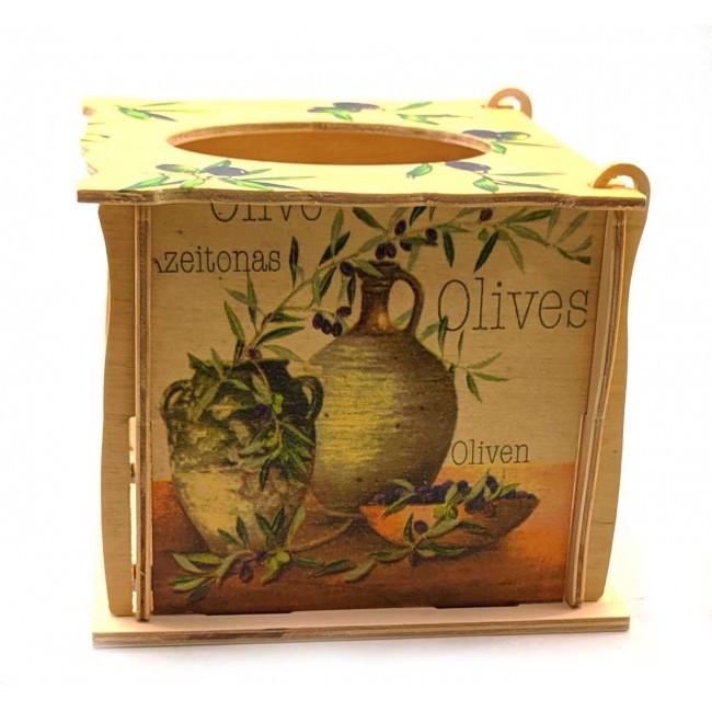Подставка для салфеток Оливки 16х15х13 см (33706) - фото 2