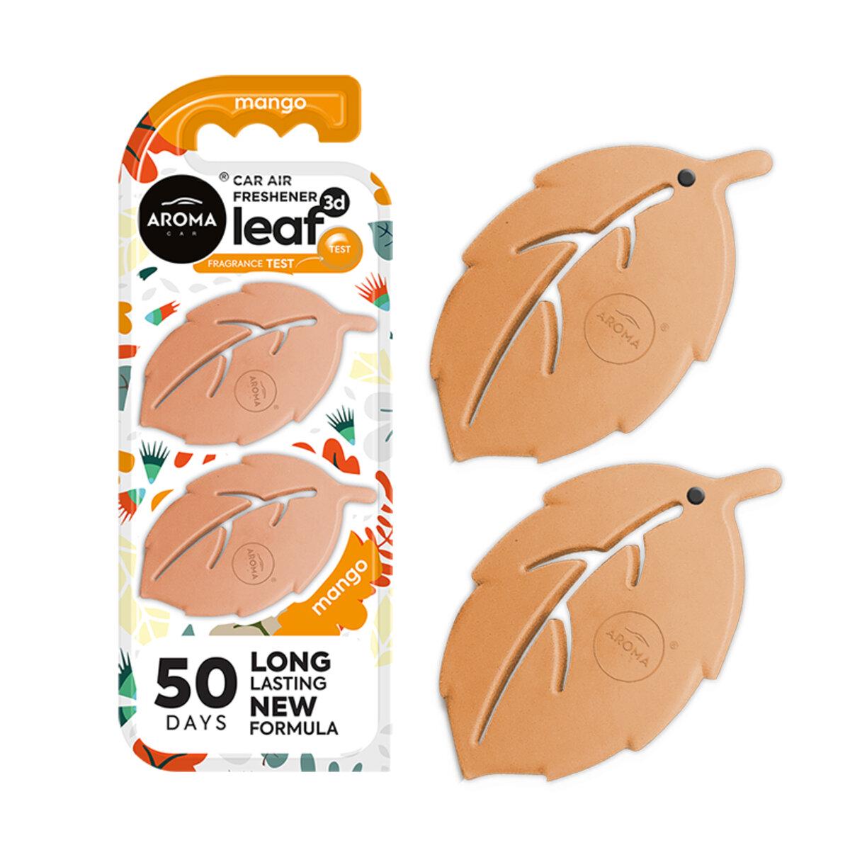 Ароматизатор на дефлектор Aroma Car Leaf 3D Mini - Mango