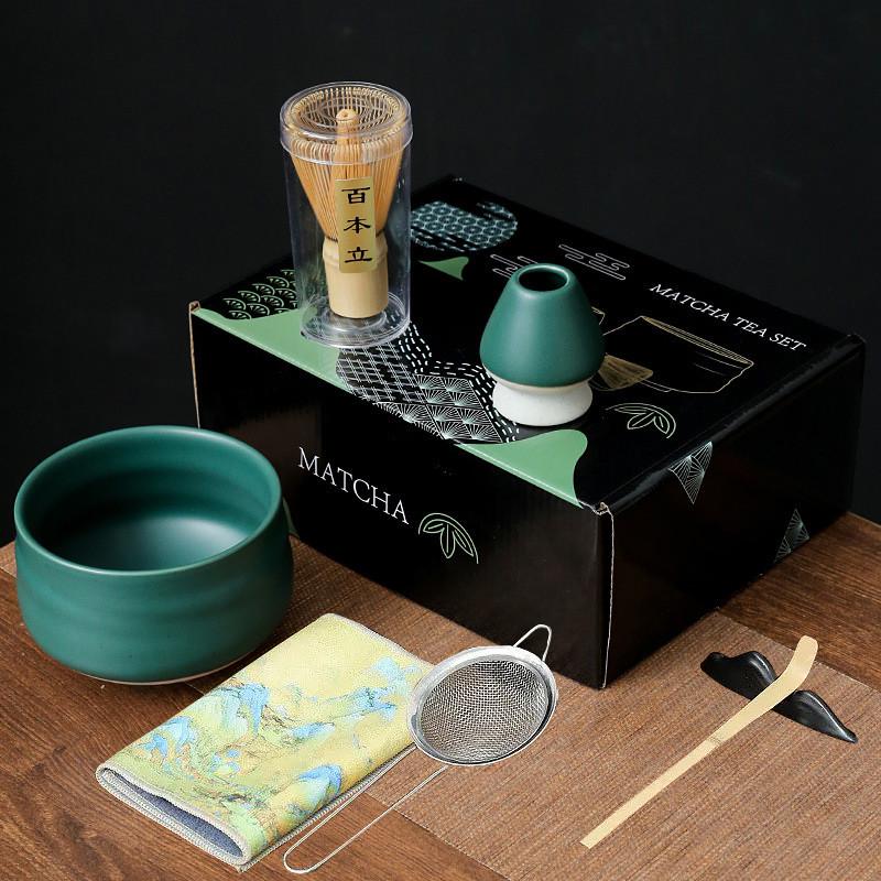 Сервиз для чая-матчи Mavanto 5456 7 пр. Green matt (2479342737) - фото 2