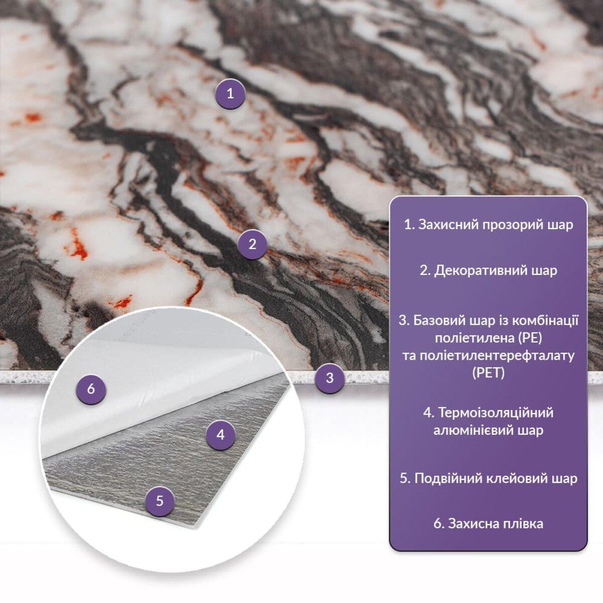 Плитка стінова самоклеюча 600х300х2 мм (SW-00002313) - фото 2 Плитка стінова самоклеюча 600х300х2 мм (SW-00002313) - фото 2