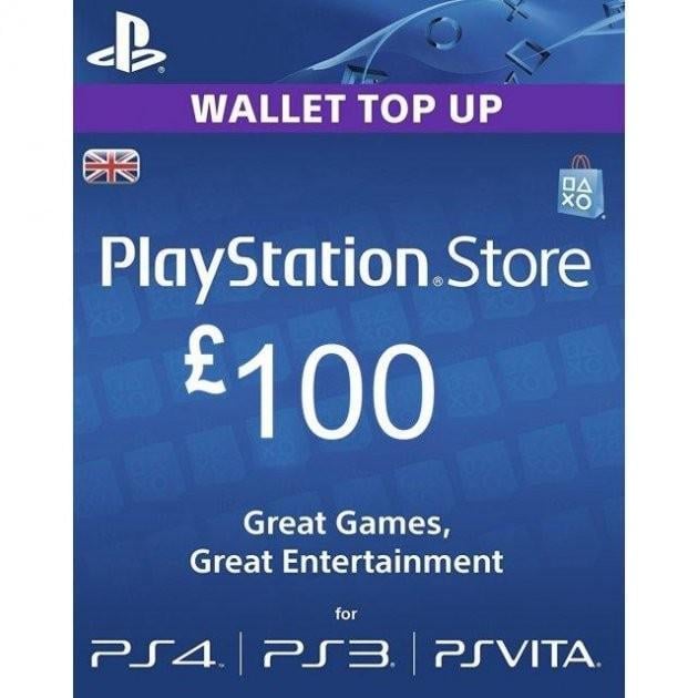 Цифровий код PlayStation Network 100 GBP UK регіон (47142960)