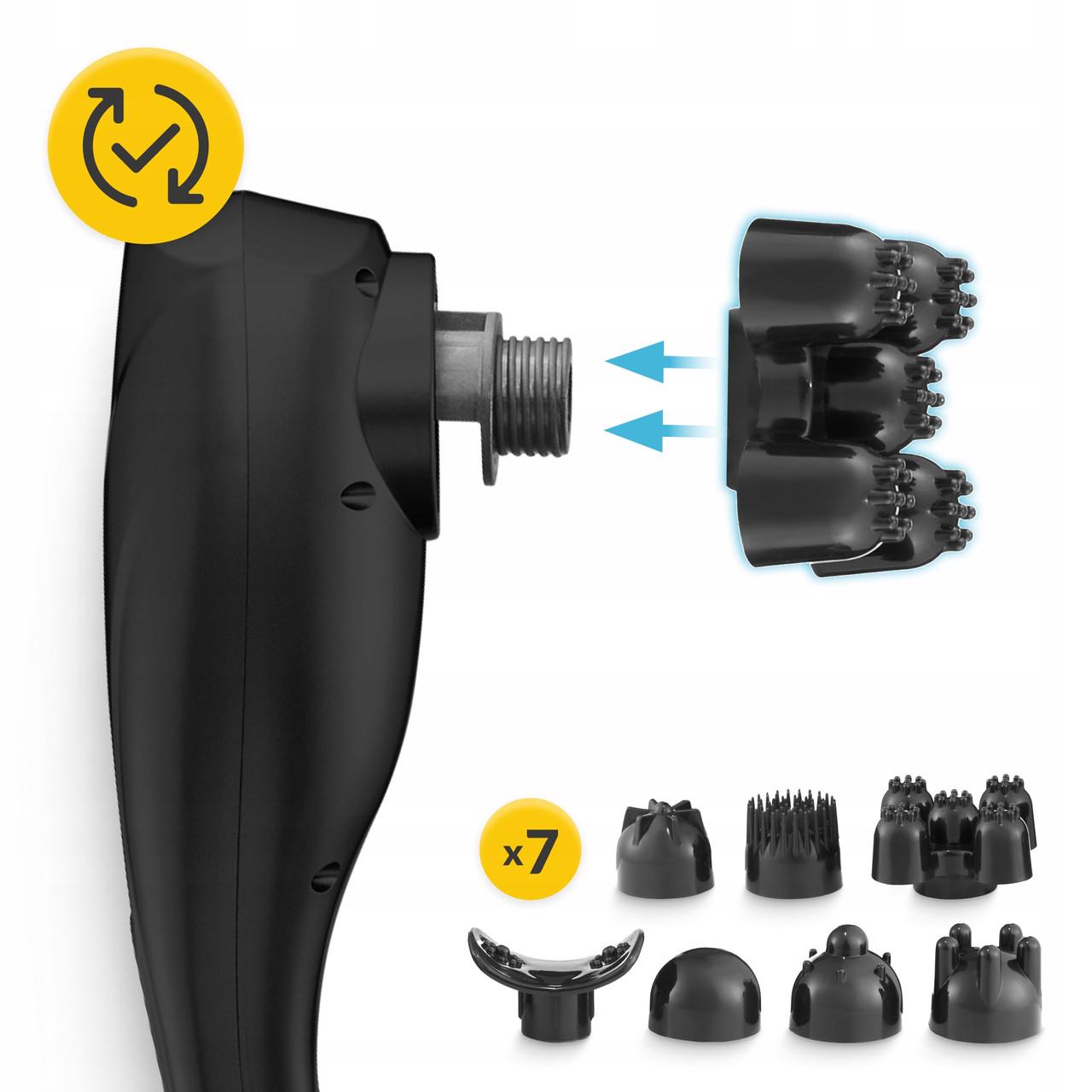 Масажер для тіла вібраційний 4FIZJO Long Stick 7в1 ручний Black (P-5907739319142) - фото 7 Масажер для тіла вібраційний 4FIZJO Long Stick 7в1 ручний Black (P-5907739319142) - фото 7