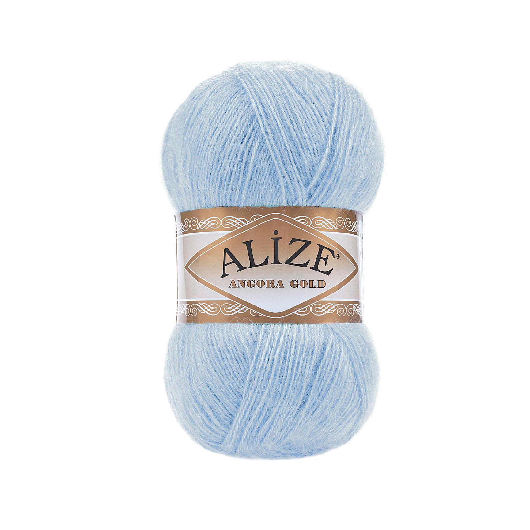 Пряжа Alize Angora Gold 953 Голубой (6327)