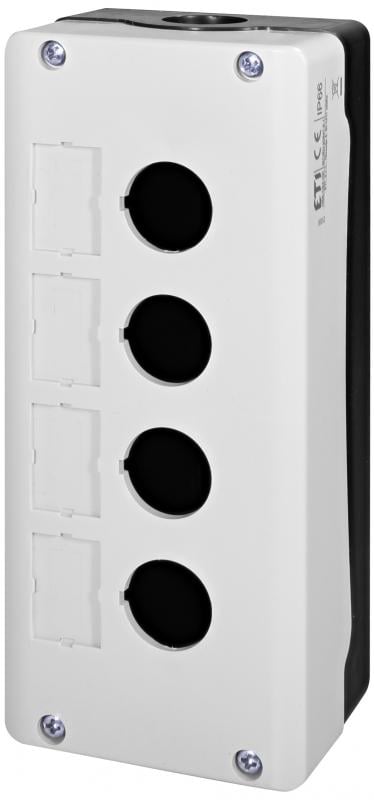 Корпус кнопочного поста ETI NSE-CS4-GR 4 местный 22 мм IP66 Cеро-черный (4774154)