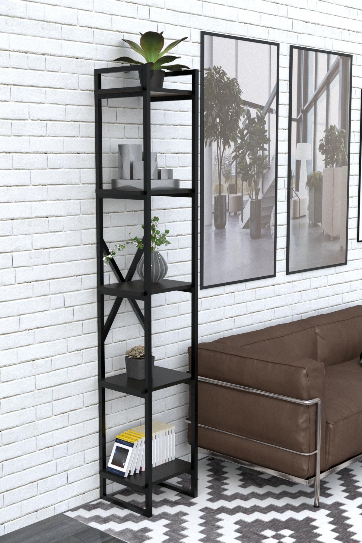 Стеллаж EcoLoft Лофт Этна DSP-1189 Черный (25775374)