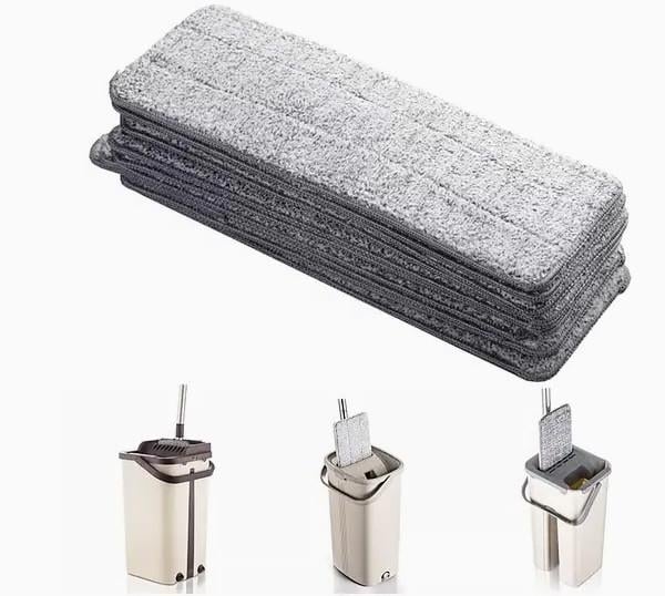 Запаска на плоскую швабру микрофибра с фиксацией с одной стороны 36х11 см (23705410) - фото 5