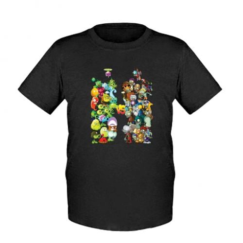 Футболка детская Plants vs Zombies 92 см Черный (13075566-2-183615-3XS)