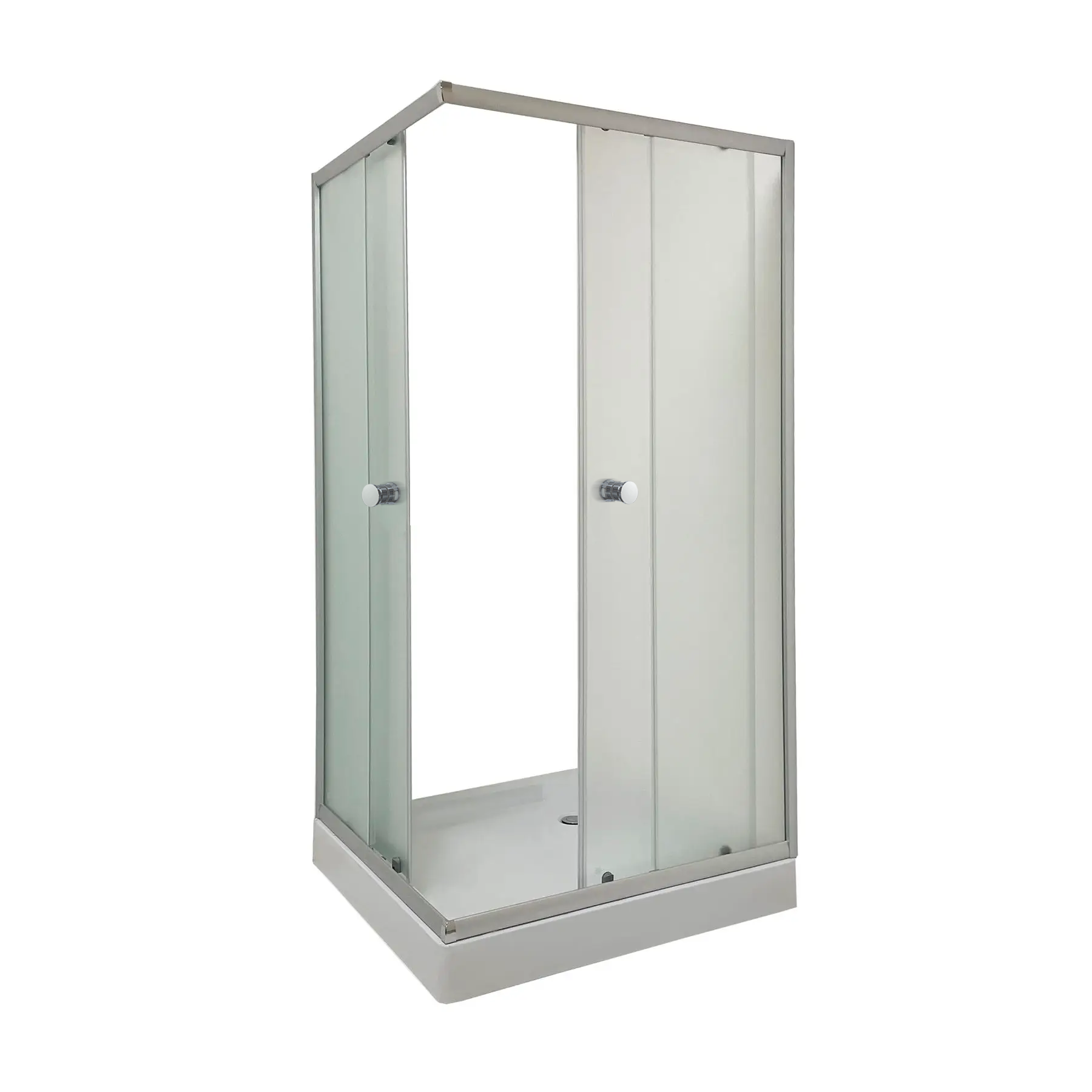 Душова кабіна MIXXUS CUBIC SCT01-100x100x195-FB квадратна скло 4 мм з підонном 100x100 см Хром (OL-MI6904) - фото 3 Душова кабіна MIXXUS CUBIC SCT01-100x100x195-FB квадратна скло 4 мм з підонном 100x100 см Хром (OL-MI6904) - фото 3