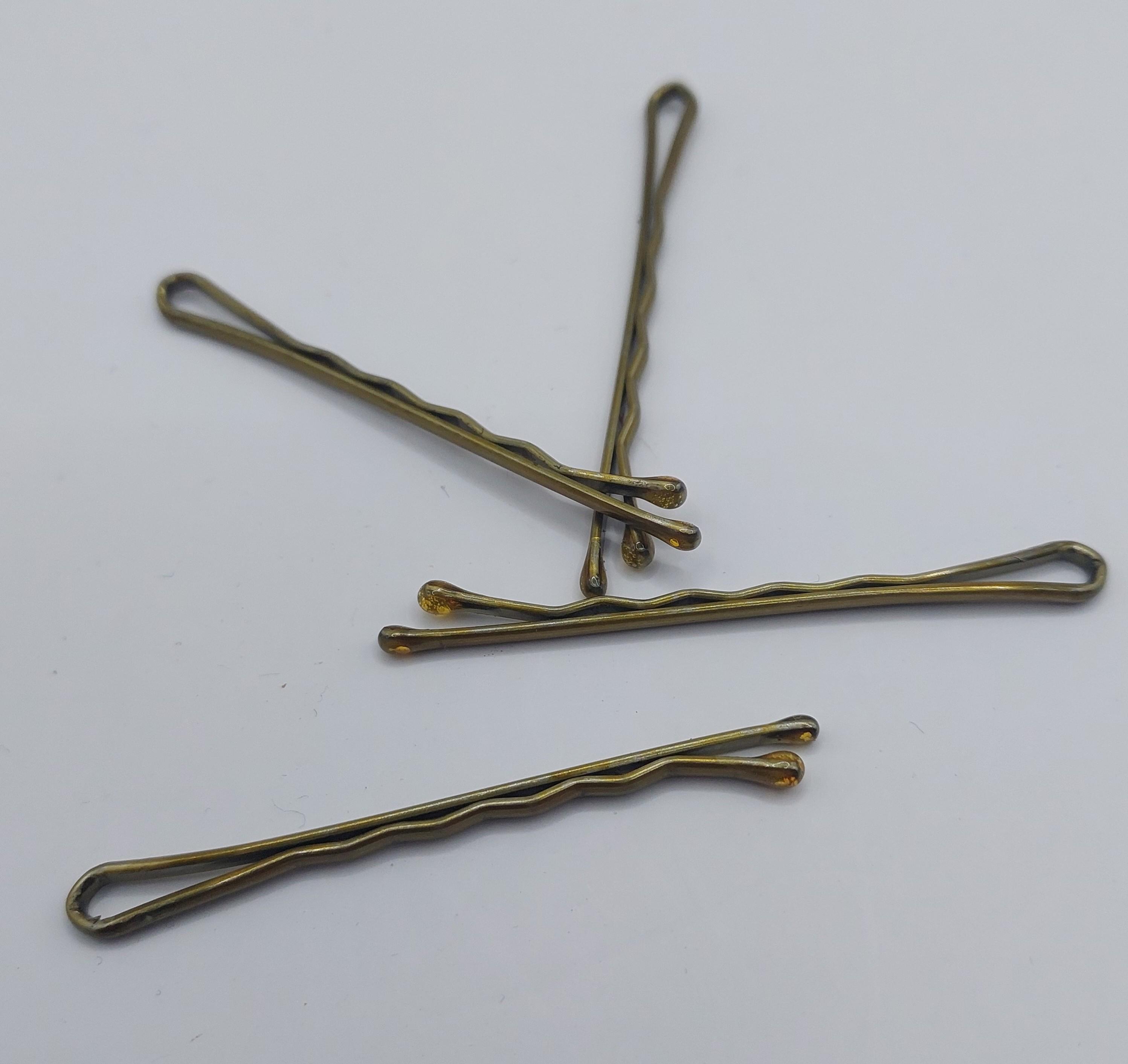 Невидимки для волосся ДенІС professional 50 мм 600 шт. Золотий - фото 2