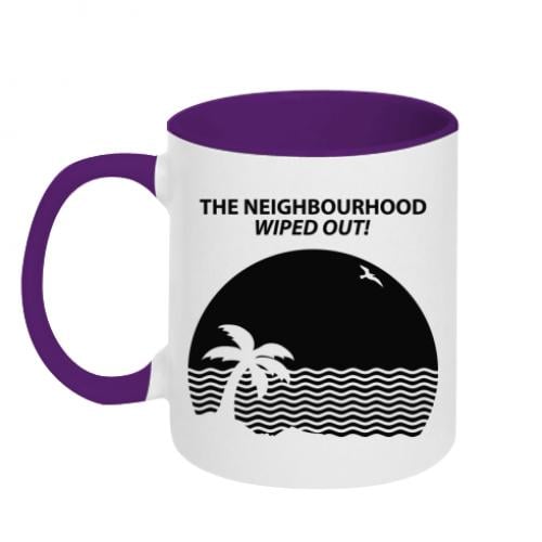 Чашка двухцветная The Neighbourhood Wiped Out 320 мл Белый с фиолетовым (384750-41-44685)
