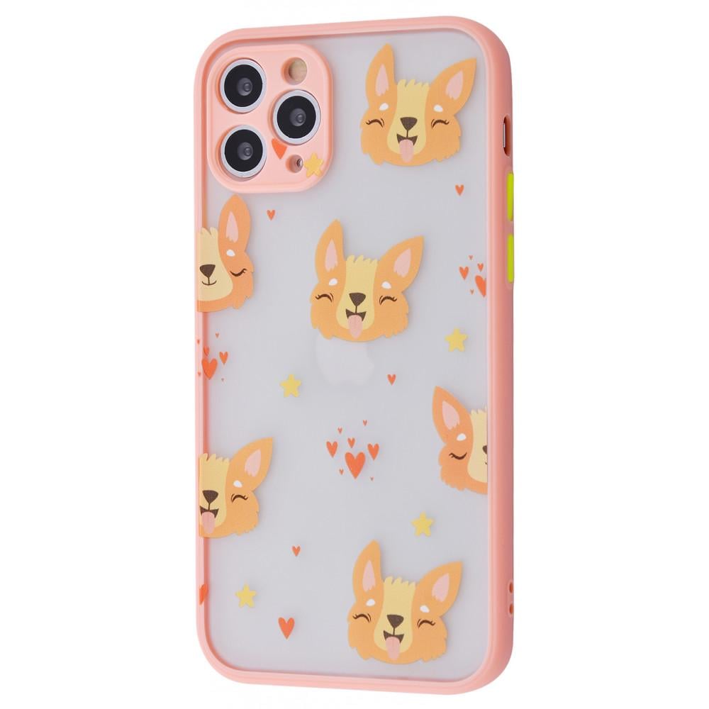 Чохол WAVE Cartoon case PC/TPU для iPhone 11 Pro Lama/Peach з малюнком