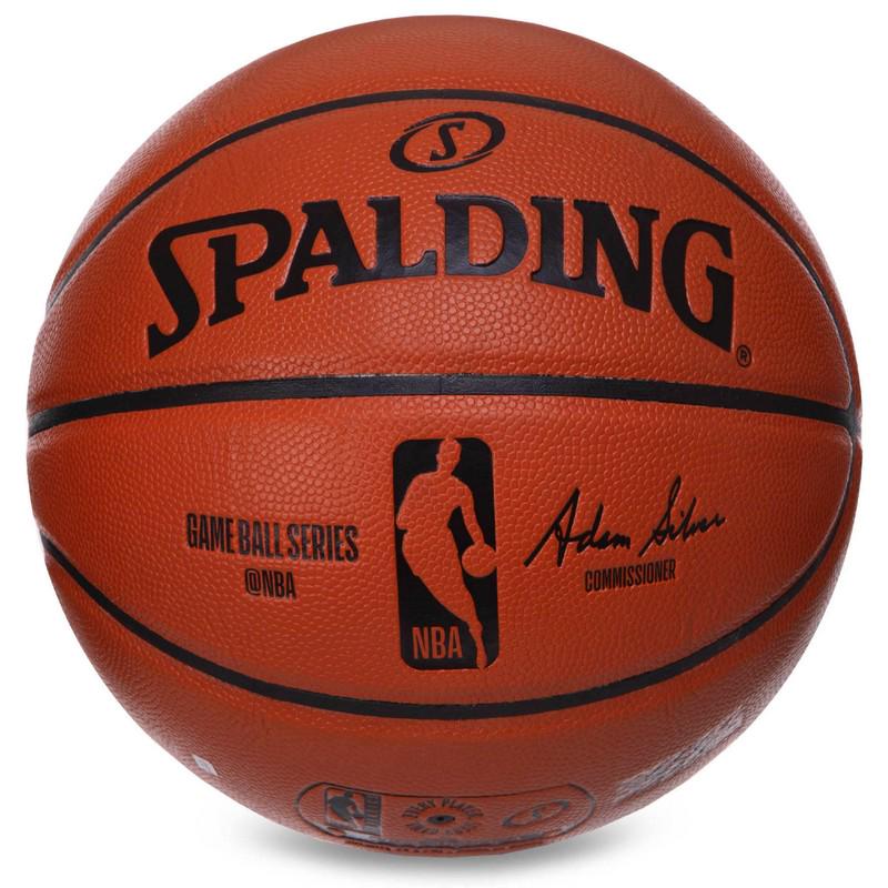 М'яч баскетбольний Zelart Composite Leather SPALDING GB SERIES 74933Z №7 Помаранчевий (DR006055) - фото 3 М'яч баскетбольний Zelart Composite Leather SPALDING GB SERIES 74933Z №7 Помаранчевий (DR006055) - фото 3