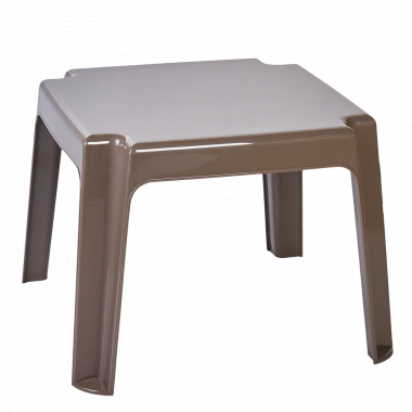 Шезлонг Майямі SDM 192х63 см + столик для шезлонгу 47х47х35 см поліпропілен Капучіно - фото 3