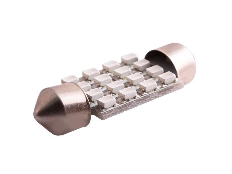 Автомобильная лампа светодиодная LEDUA S85 36 мм 16 SMD 1206 12V Синий (536)