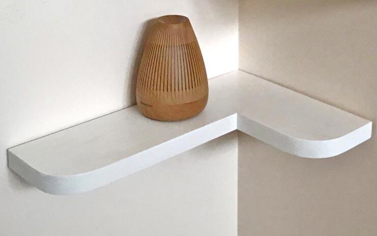 Полка для ванной из дерева Лейцен 1 Зефир (ВНП/111120)