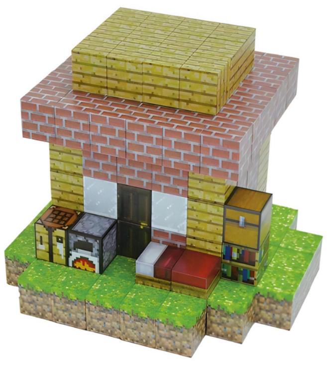 Конструктор Magnetic Cube Хатина з цегли з магнітними елементами 122 шт. (2104618676) Конструктор Magnetic Cube Хатина з цегли з магнітними елементами 122 шт. (2104618676)