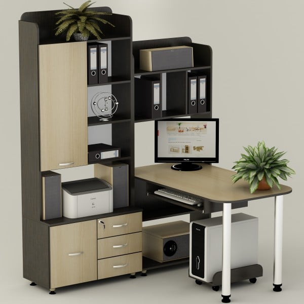 Компьютерный стол угловой Тиса СК-17 Венге магия/Дуб молочный (62cd2364fa5d7b192c71afa6)