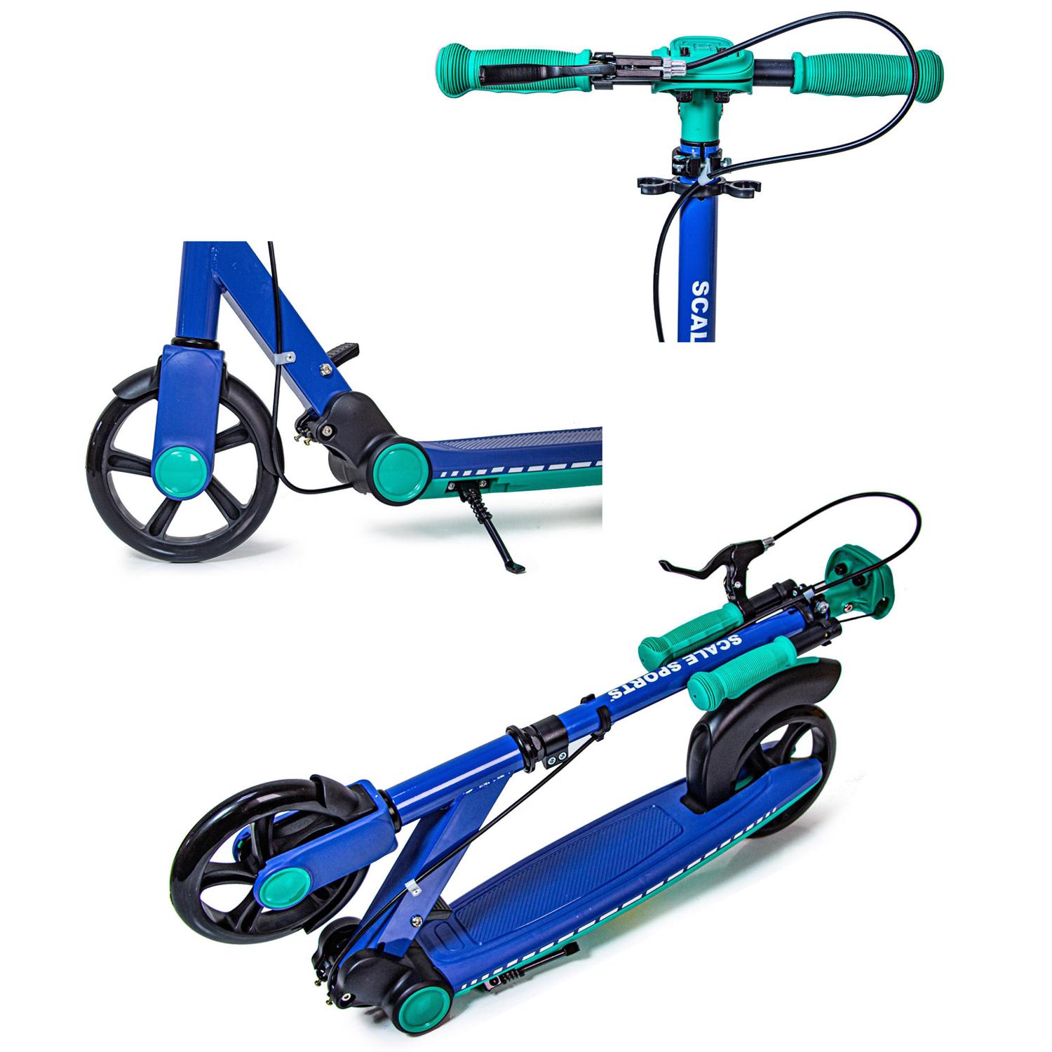 Самокат двоколісний складаний Scale Sports SS-91 з ручним гальмом Dark Blue (259663522) - фото 2 Самокат двоколісний складаний Scale Sports SS-91 з ручним гальмом Dark Blue (259663522) - фото 2