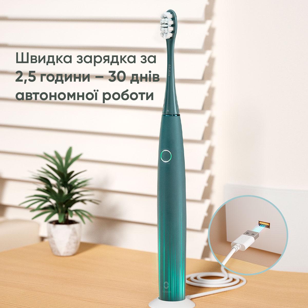 Электрическая зубная щетка Oclean Air 2T Electric Toothbrush Green - фото 2